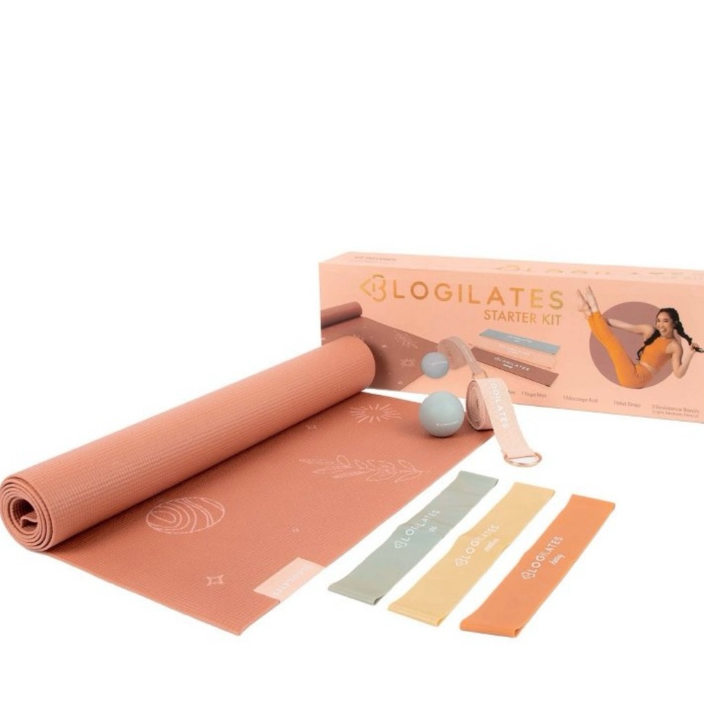 Blogilates Starter Kit with Yoga Mat and Accessories